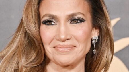 Jennifer Lopez smiles close up