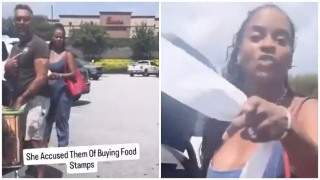 karen Confronts Shoppers over food stamps