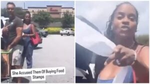 karen Confronts Shoppers over food stamps