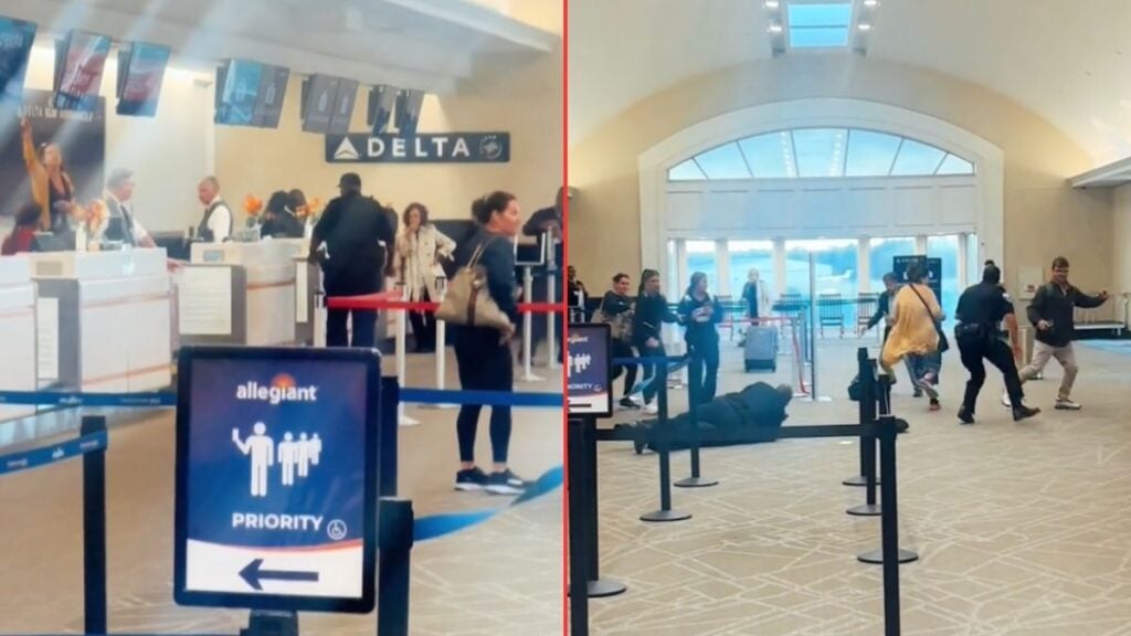 Karen Shows Off Fancy Footwork While Evading Cops At An Airport 'Why Is The Airport Never This Interseting When I'm There'