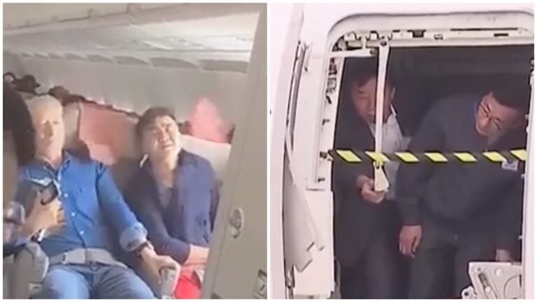 Man Opens Emergency Exit Door During Flight