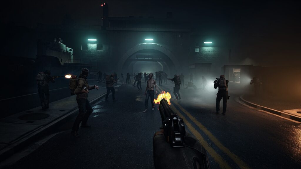 Multiple players take on a squad of zombies in No More Room in Hell 2