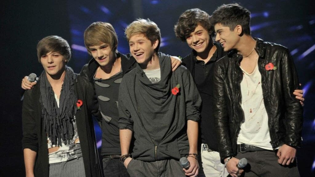 Liam Payne and his One Direction bandmates in 2010.