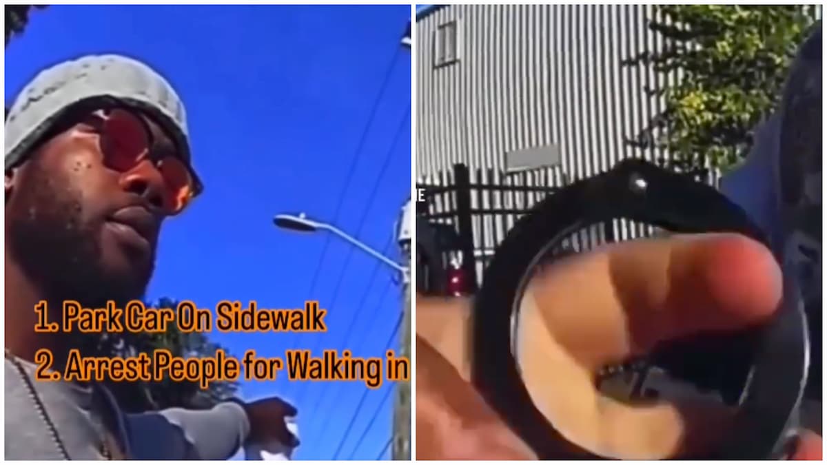 Entrapment! Police Officers Park On Sidewalk, Block Path, Then Arrest People For Walking In Road: ‘Walking While Black. Lawsuit’