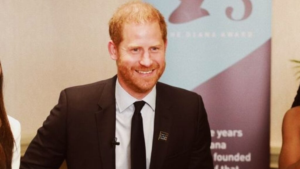 Prince Harry speaks at the Diana Awards in New York.