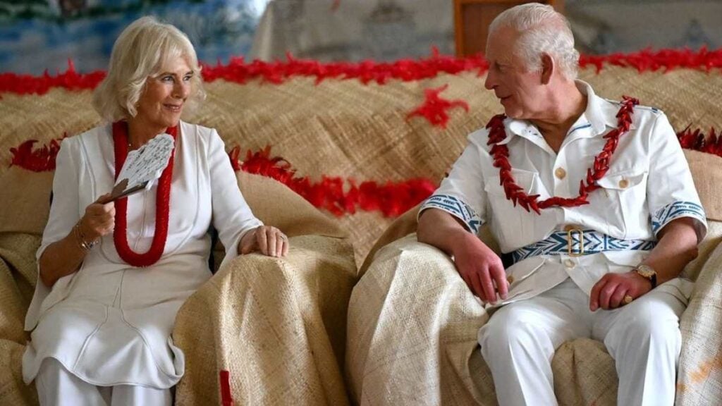 King Charles and Queen Camilla receive warm welcome in Samoa.