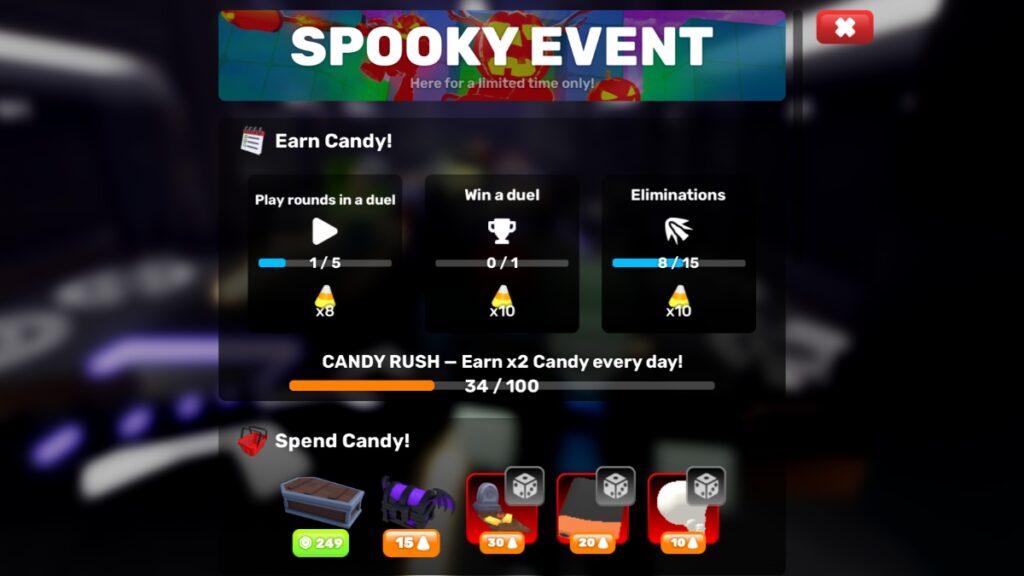 A list of rewards from the Halloween Spooky Event in Rivals Roblox