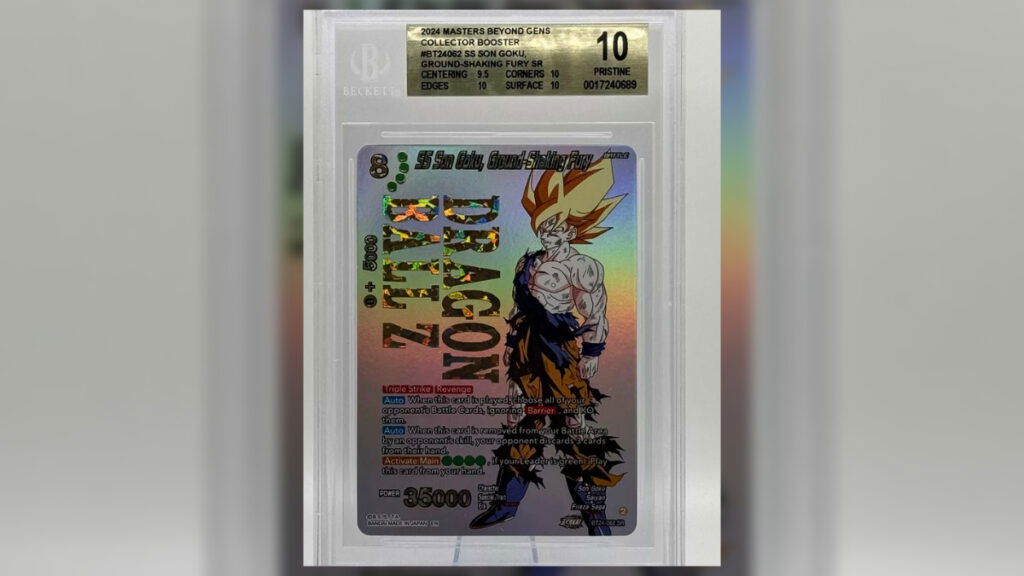 ss son goku ground shaking fury card