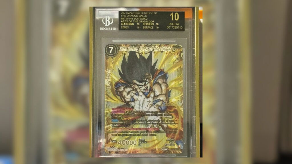 son goku apex trading card