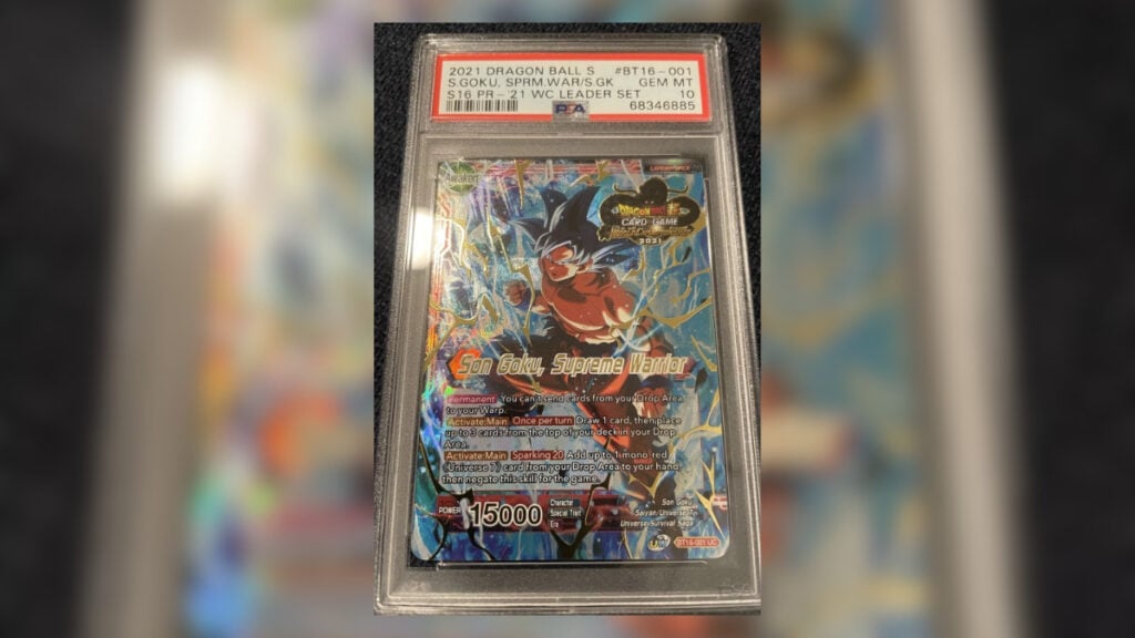 dragon ball super goku card