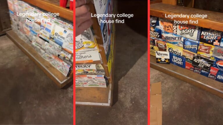 Student Discovers Legendary College House Find 'Not One Seltzer On That Wall'