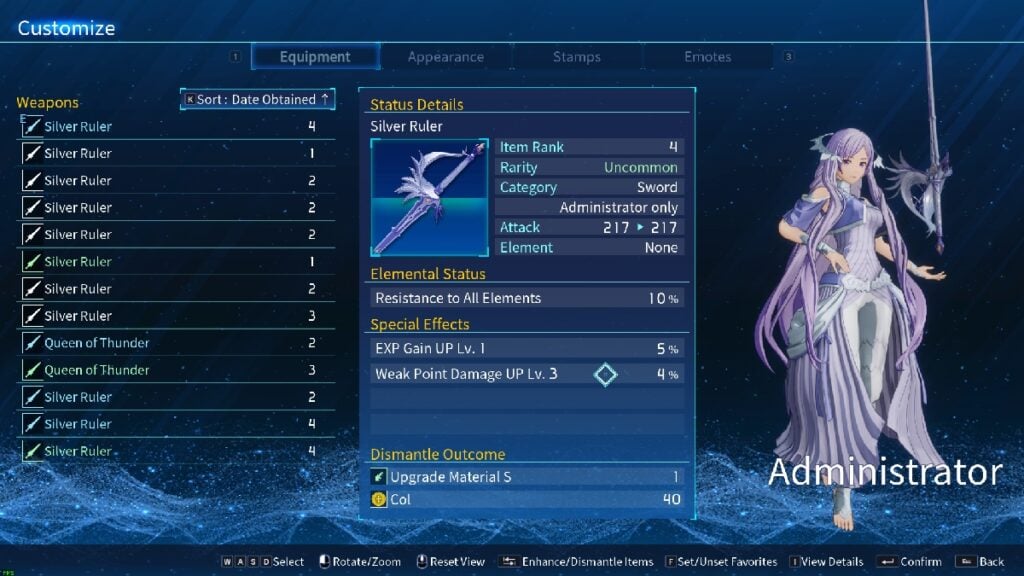 Sword Art Online Fractured Daydream Build