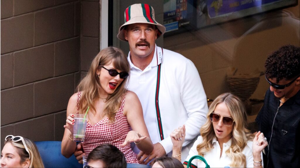 Travis Kelce and Taylor Swift at the US Open