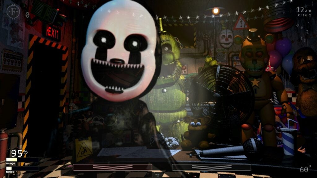 A creepy mascot from Ultimate Custom Night