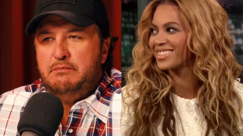 Side-by-side of Luke Bryan and Beyoncé.