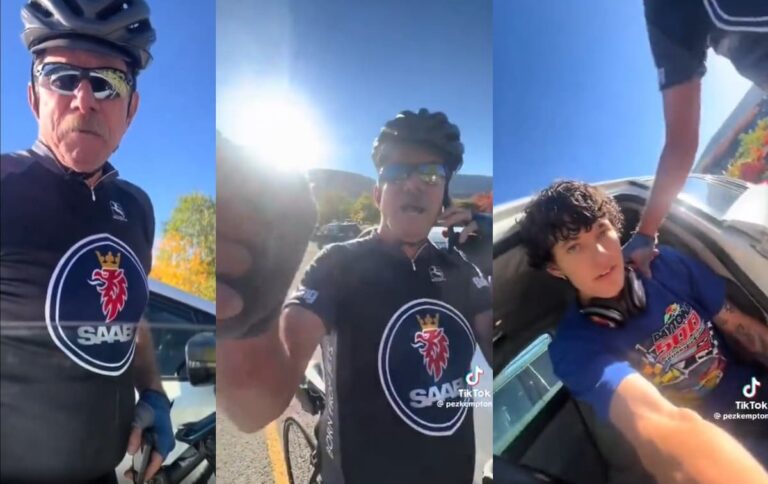 cyclist viral rage