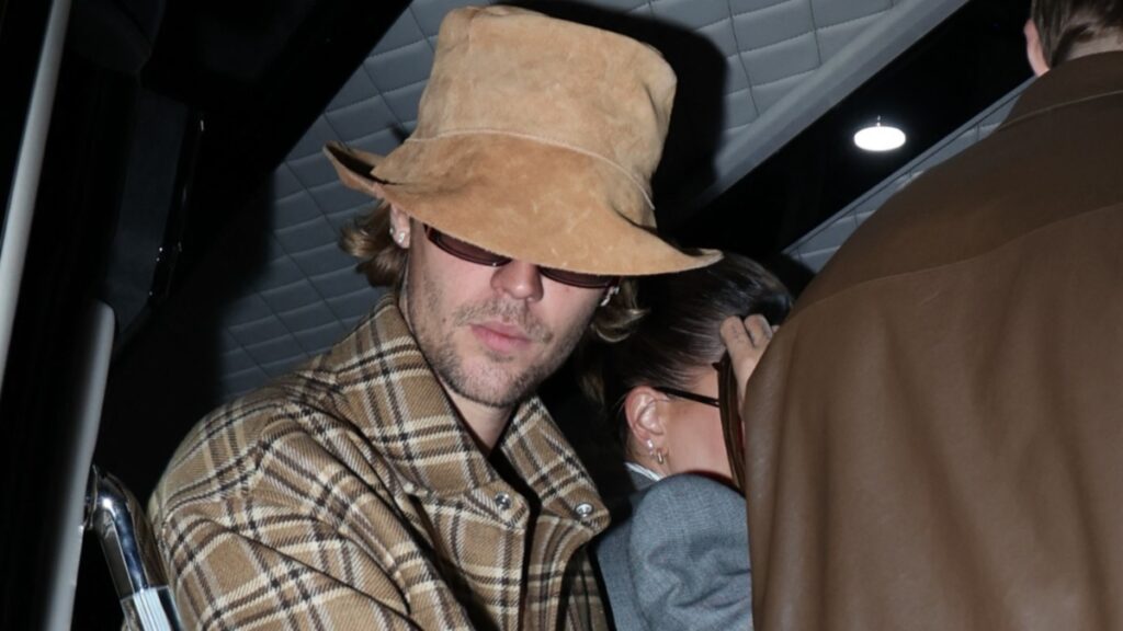 Justin Bieber wears hat during date night with wife Hailey Bieber