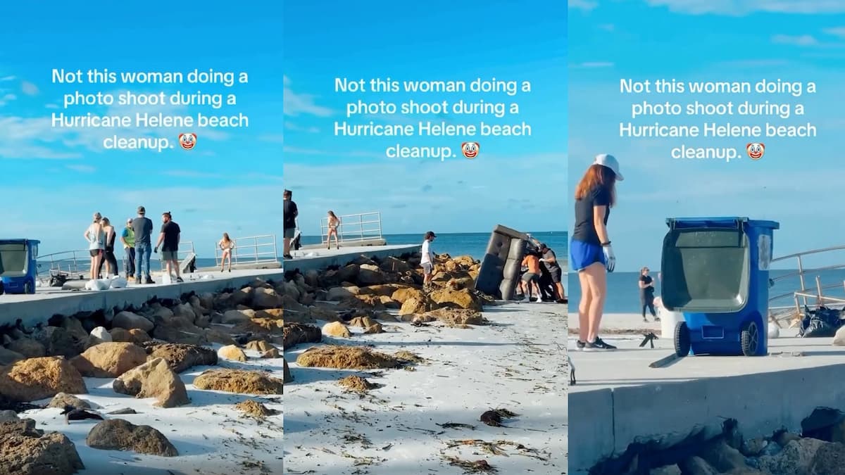 Model Seen Posing Amidst Hurricane Helene Cleanup Sparks Outrage: ‘The Narcissism Is Insane’