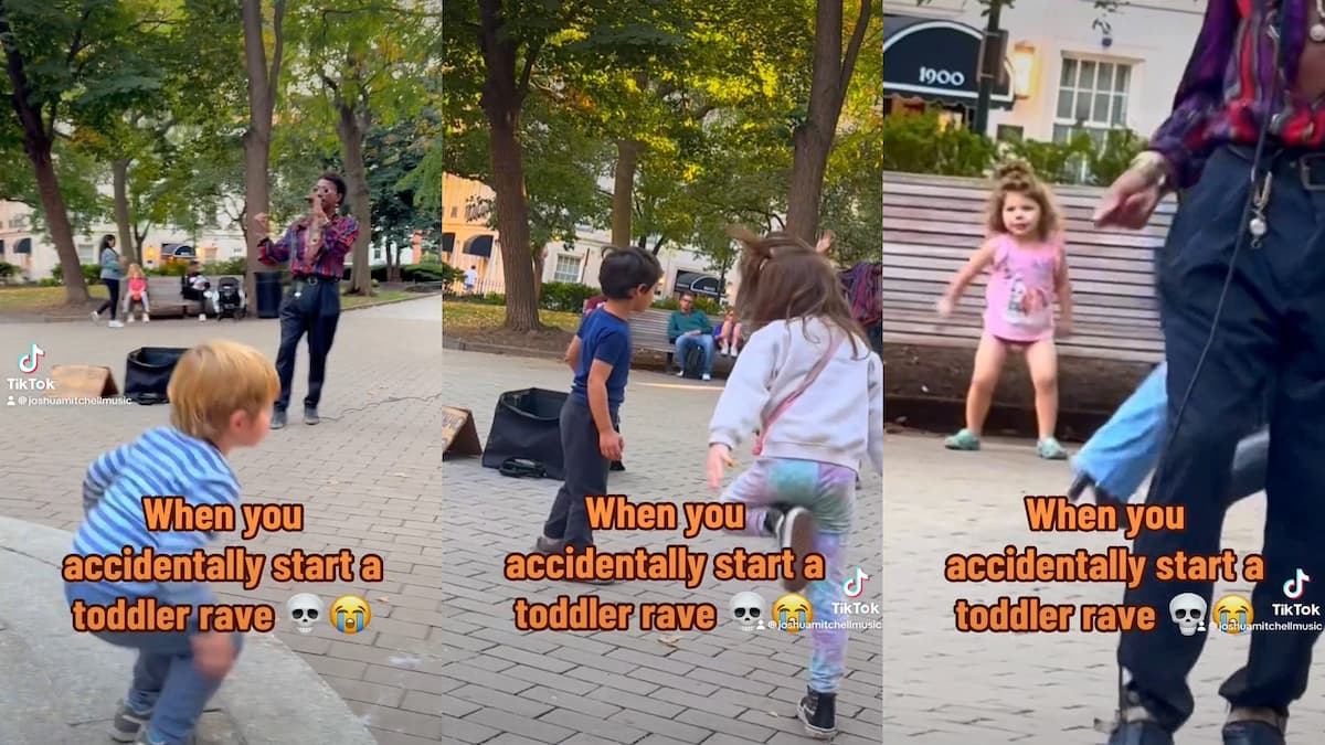 Toddlers Take Over Street Performance in Wholesome ‘Toddler Rave’ Viral Clip: ‘Parents Appreciate This Public Service’