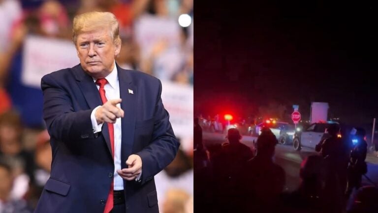 donald trump coachella rally chaos