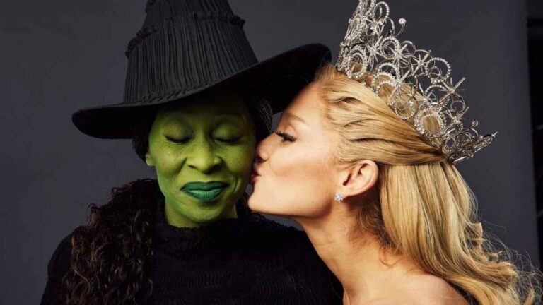 Ariana Grande and Cynthia Erivo; Cynthia Erivo and Ariana Grande; Wicked