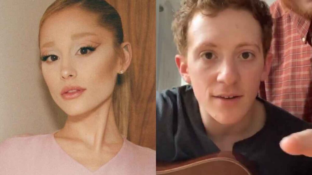 Ariana Grande and Ethan Slater