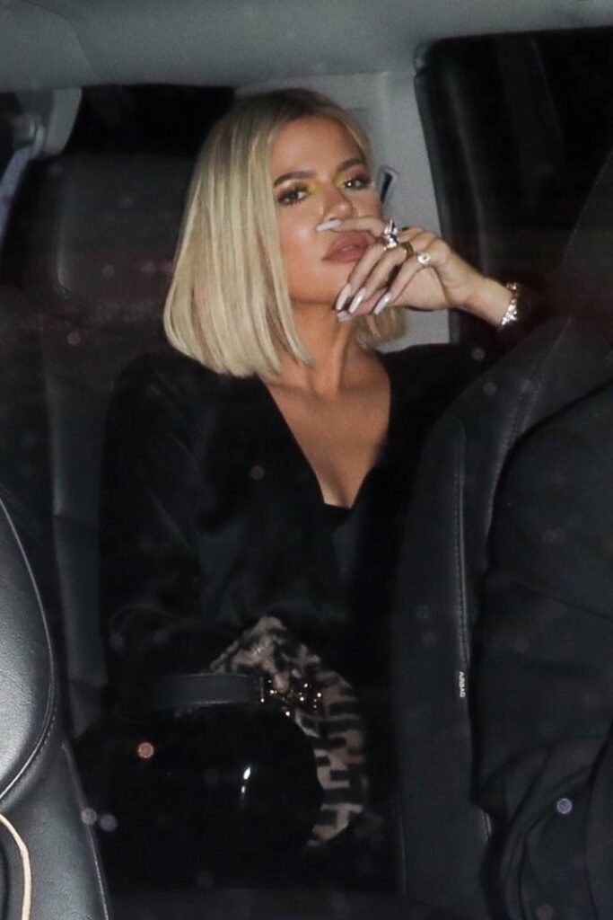 Khloe Kardashian leaving an event