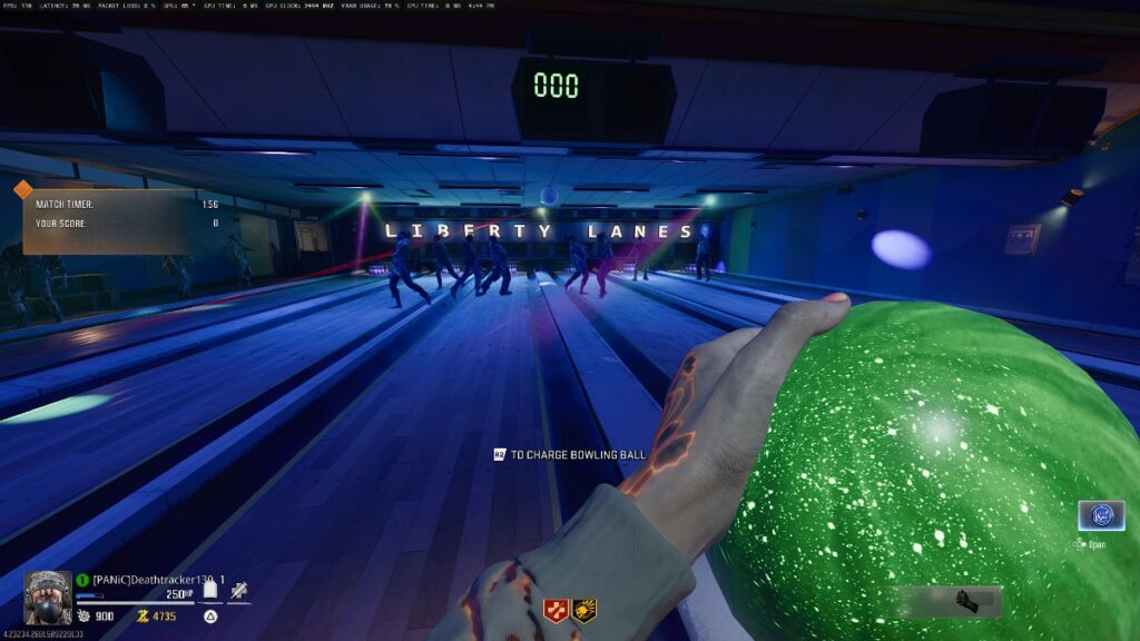 Liberty Falls Zombies Bowling Easter Egg