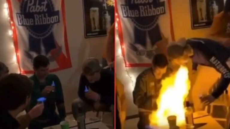 College Kids Nearly Burn Dorm Room Down After Drinking Flaming Alcohol 'Yeah That Dude Looked Badass Until His Face Caught On Fire'