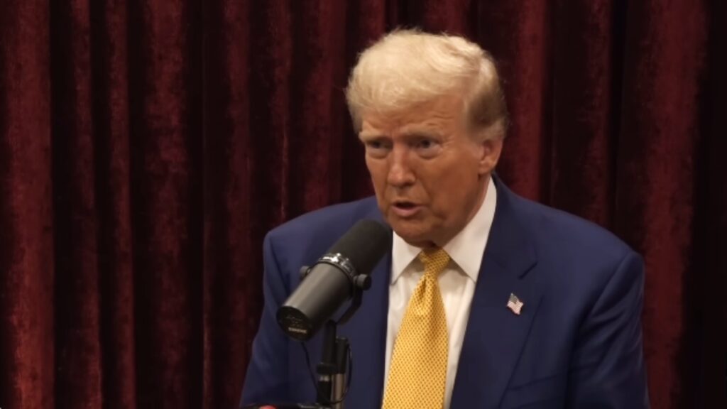 Donal Trump appears on The Joe Rogan Experience podcast.