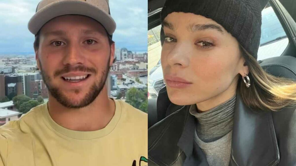 Hailee Steinfeld and Josh Allen; Buffalo Bills Quarterback Josh Allen and Hailee Steinfeld