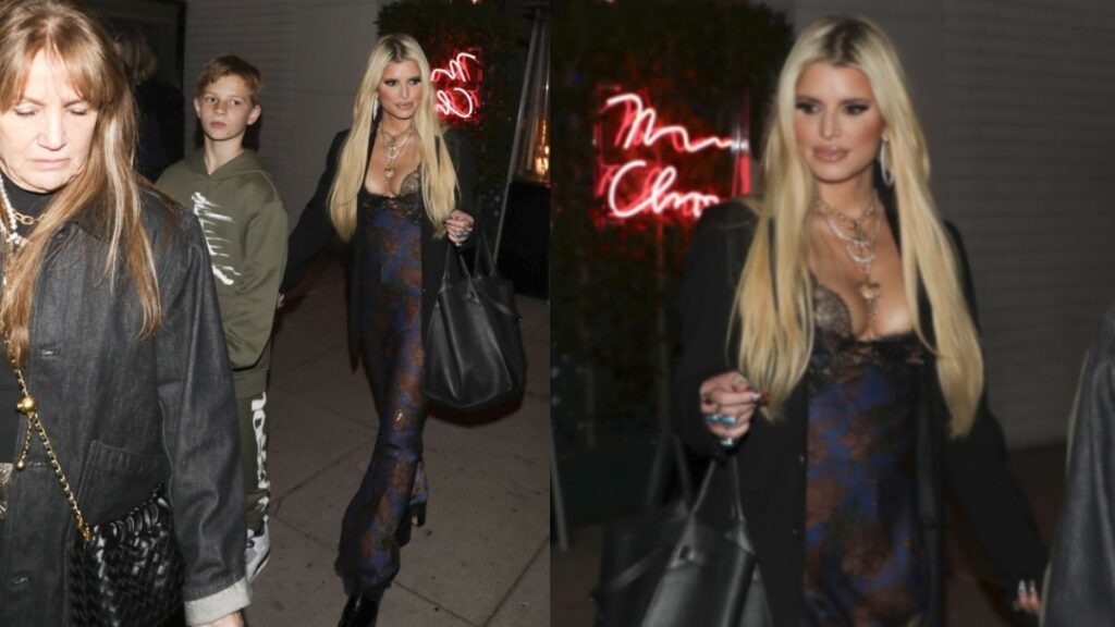 Jessica Simpson attends nephew Bronx's birthday in LA.