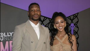 Jonathan Majors and Meagan Good