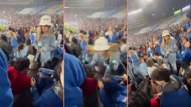 Karen UCLA Student Slaps Man During Football Game Against USC ‘One Too Many White Claws'