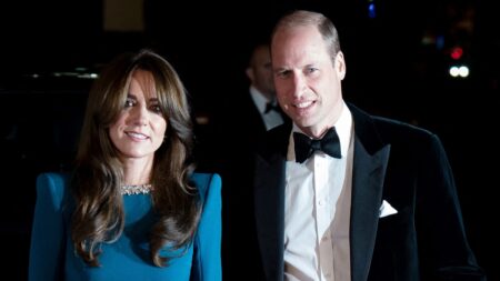 Kate Middleton and Prince William attend an event at The Royal Albert Hall, London, UK