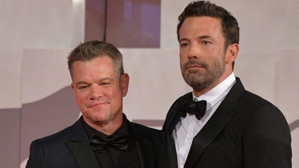 Matt Damon and Ben Affleck at The Lst Duel premiere.