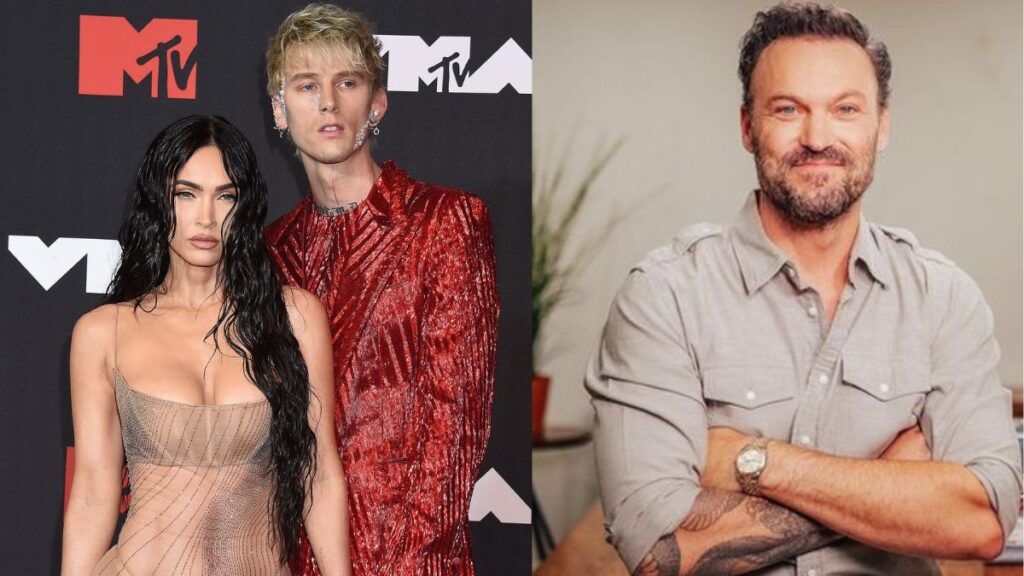 Megan Fox's ex Brian Austin Green is happy about her and Machine Gun Kelly's baby news.