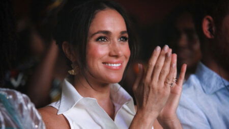 Meghan Markle Accessorises with Princess Diana's Gold Cartier Tank Watch During Her Trip to Colombia