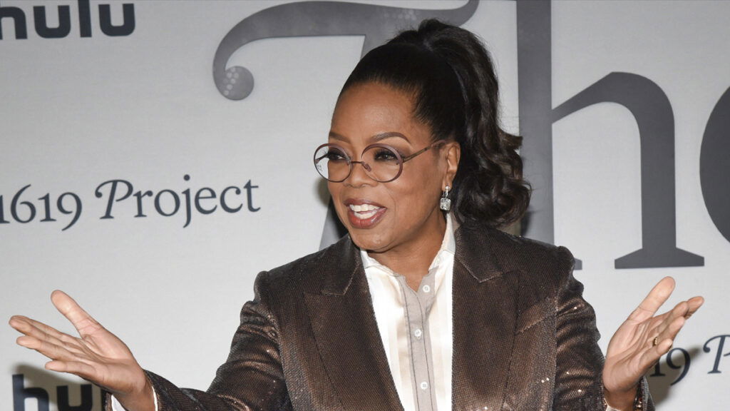 Oprah Winfrey at Hulu's ''The 1619 Project'' Los Angeles Premiere