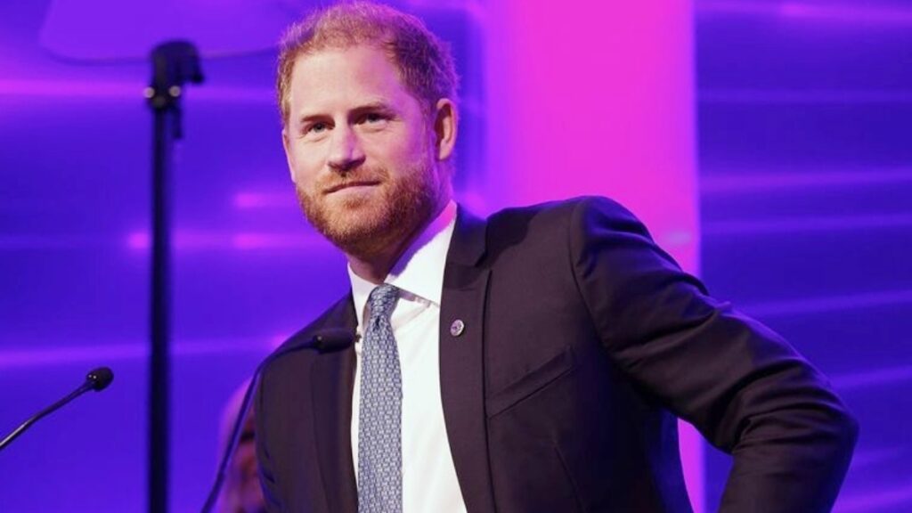 Prince Harry attends the WellChild Awards in the UK ahead of the Spare Paperback release.