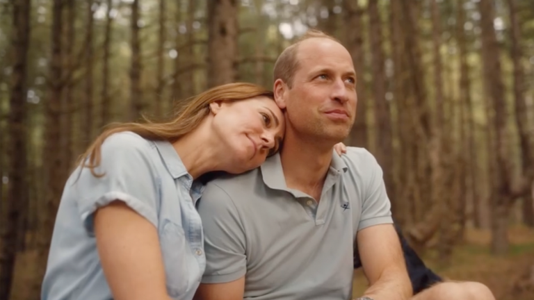 Prince William and Kate Middleton in the Woods