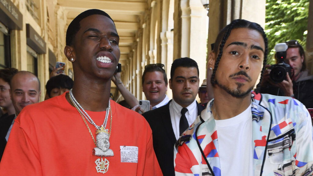 Quincy Combs and Christian Combs at the Louis Vuitton Menswear Spring/Summer 2019 show