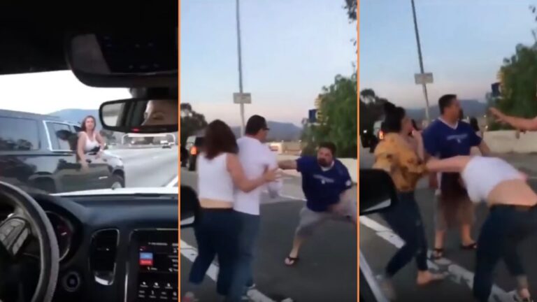 Road Raging Karen Couple Cause Fist Fight on Busy Highway ‘Both Walk Away Shirtless Lol'