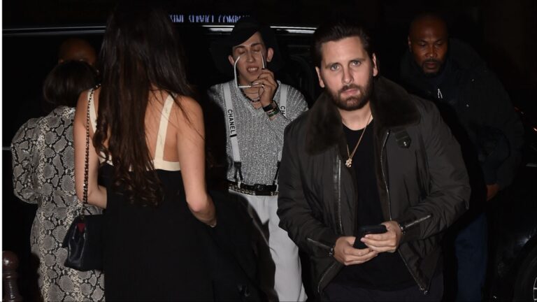 Scott Disick arrives at the Boum Boum night club