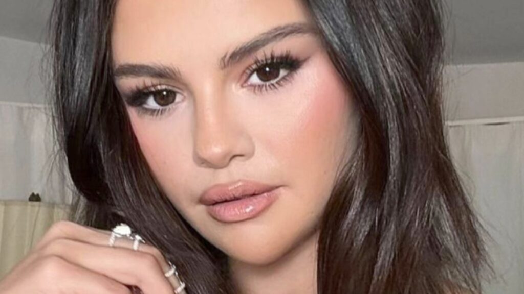 Selena Gomez poses close up