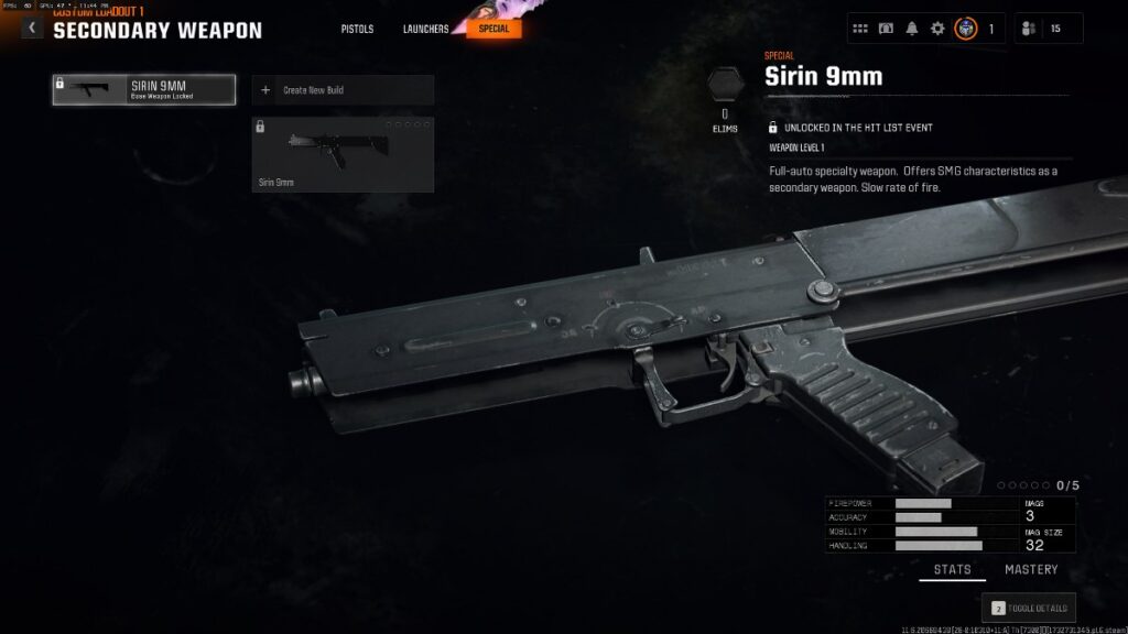 How to unlock Sirin 9mm  in Black Ops 6