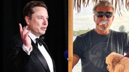 Elon Musk and Sylvester Stallone attend Donal Trump's Thanksgiving dinner.