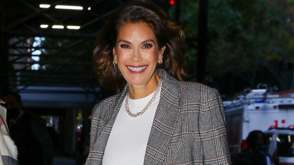 Teri Hatcher photographed smiling while attending an event