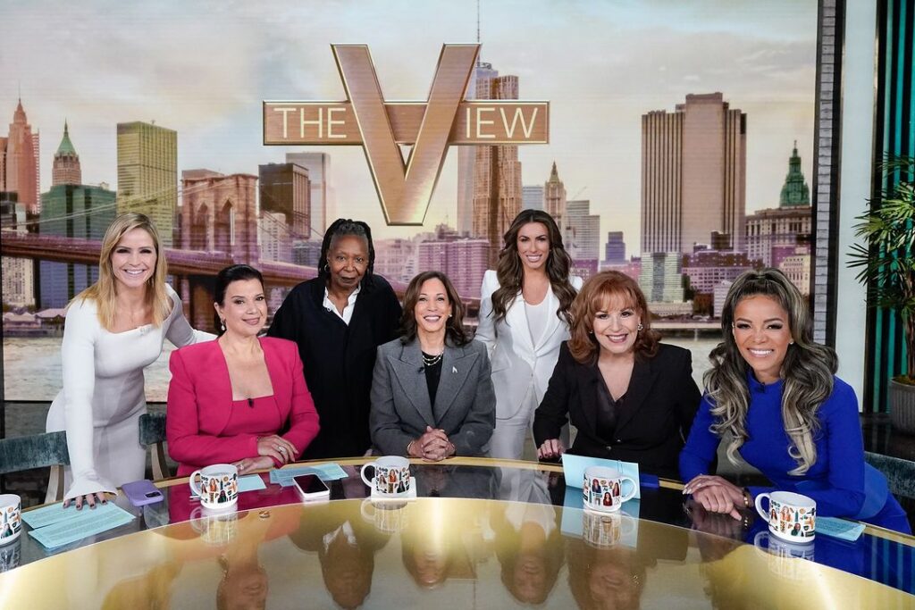 Kamala Harris appears on “The View”