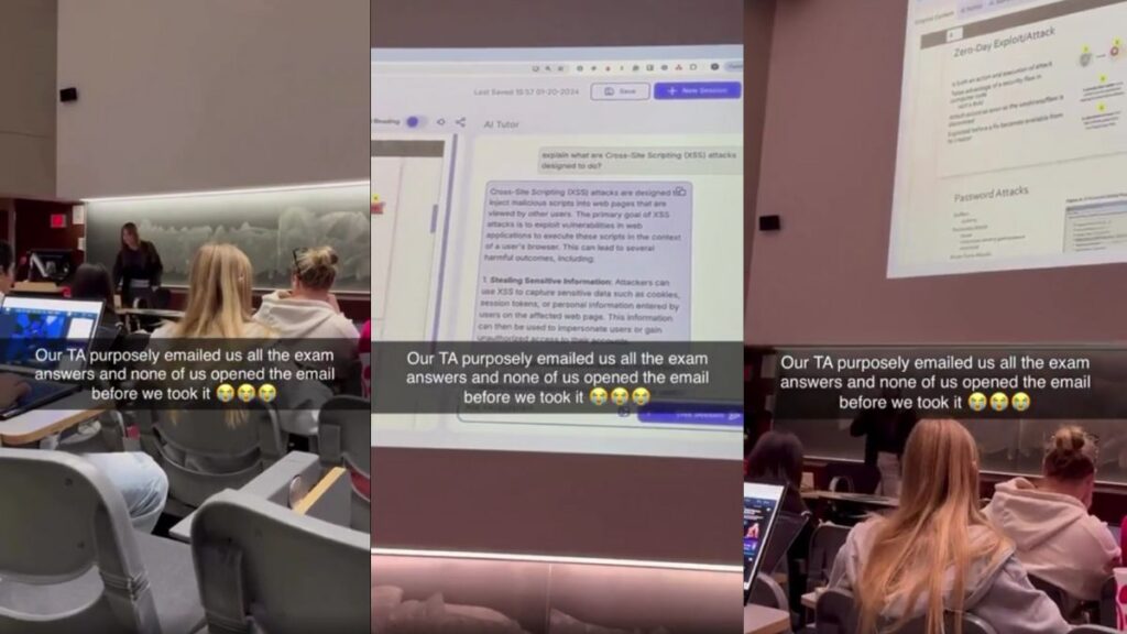 Disappointed Professor Loses It On Students Who Can't Be Bothered To Care: 'There's Someone Literally Playing a Video Game'